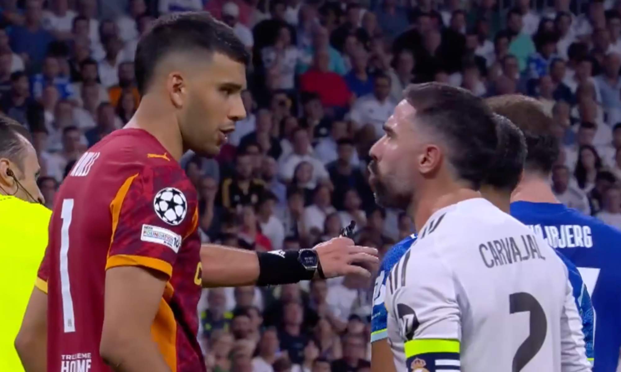 Gerónimo Rulli insultó a Dani Carvajal antes de que éste fuera expulsado.