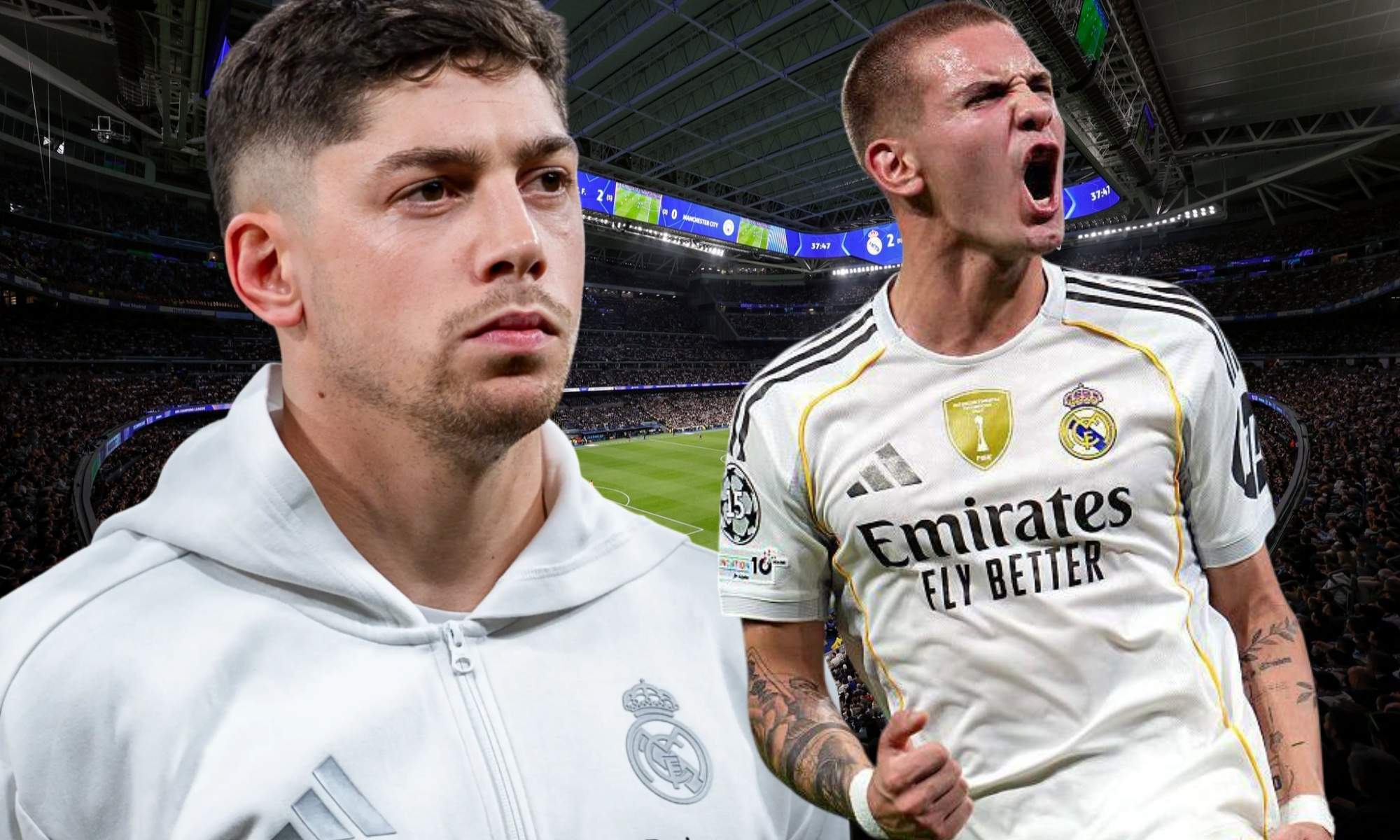 Fede Valverde y Mastantuono