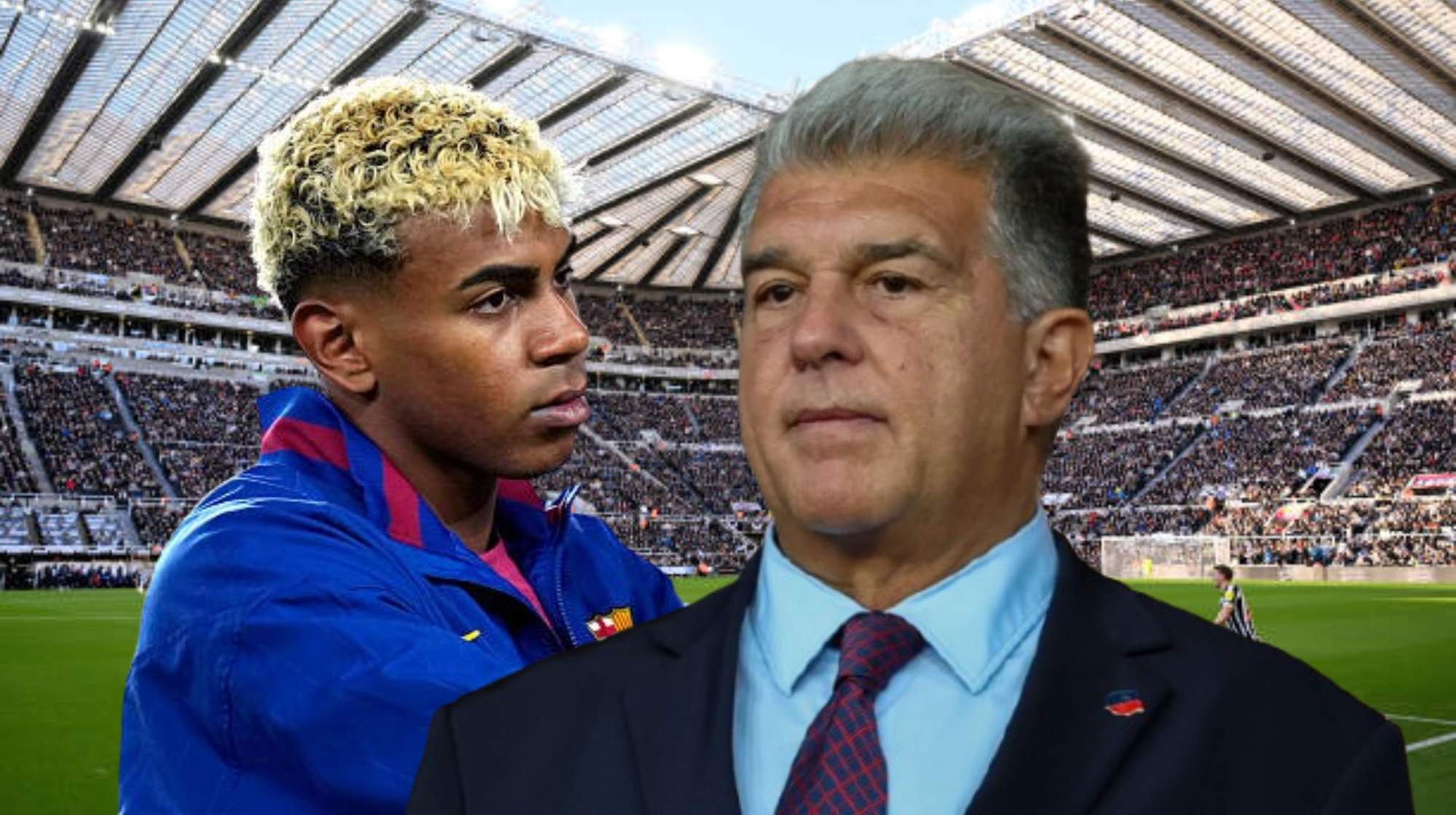 Enojo de Lamine Yamal con Laporta.  Enojo de Lamine Yamal con Laporta.
