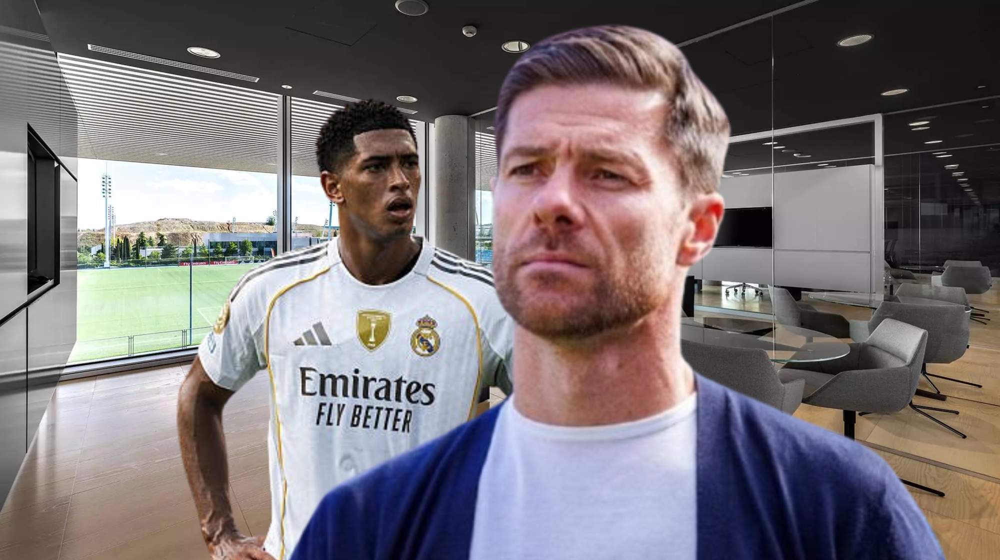 Bellingham, sincero con Xabi Alonso en Valdebebas. 