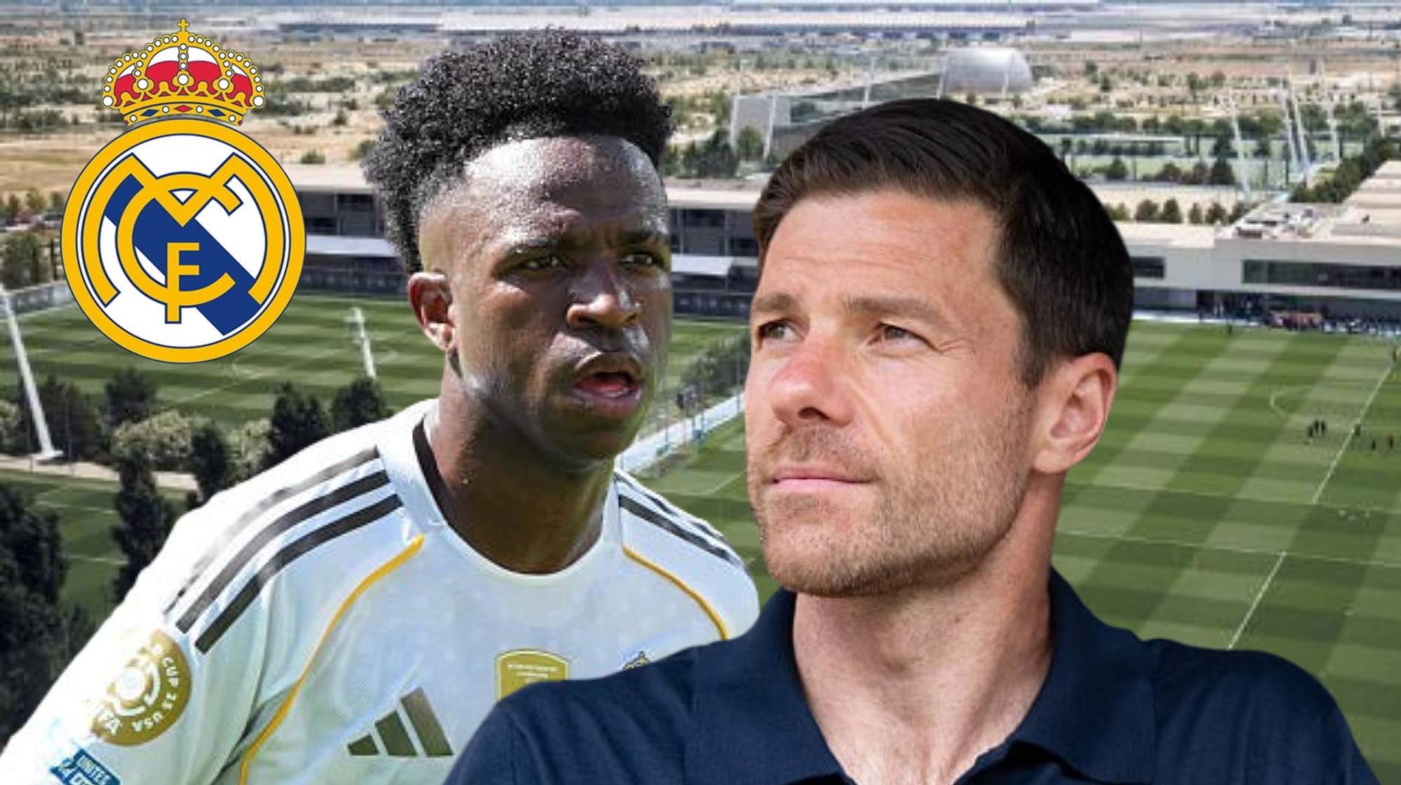 Xabi Alonso y Vinicius, más que sinceros por Valdebebas. 