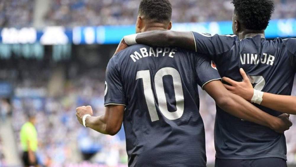 vinicius mbappe celebracion gol