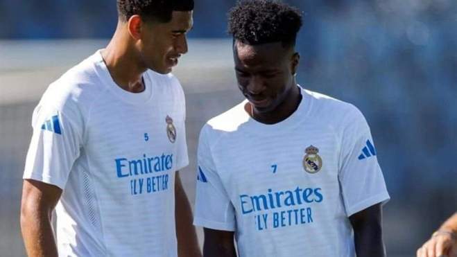 bellingham vinicius entrenamiento realmadrid