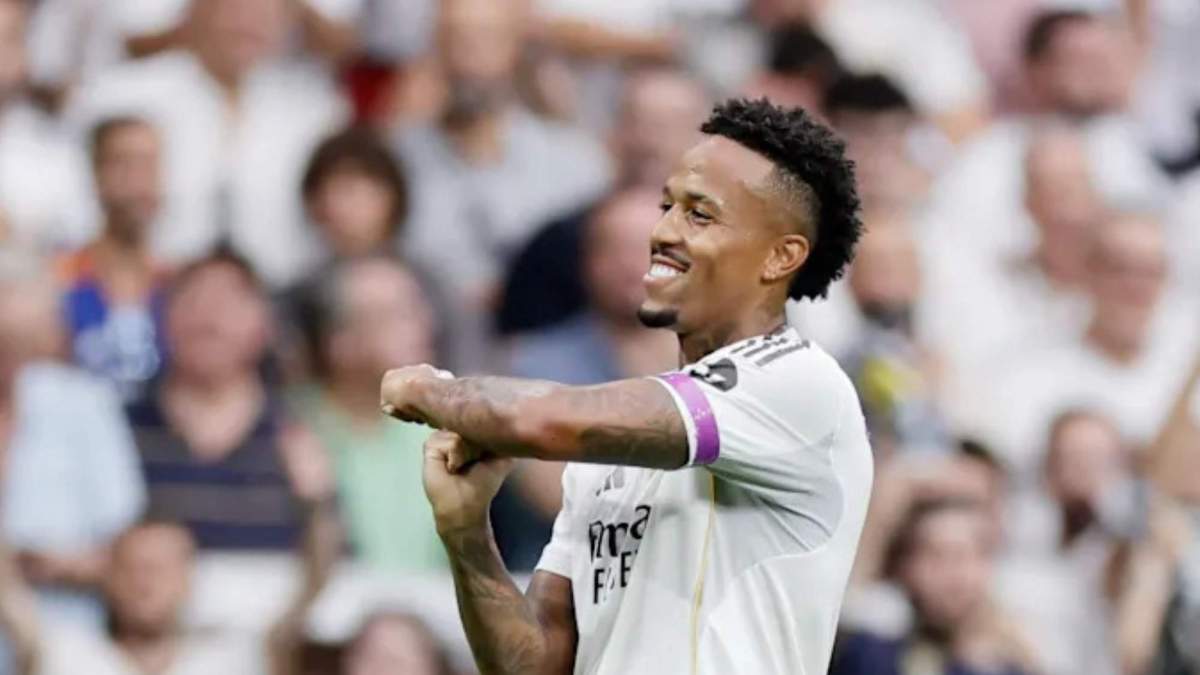 Celebración de Eder Militao