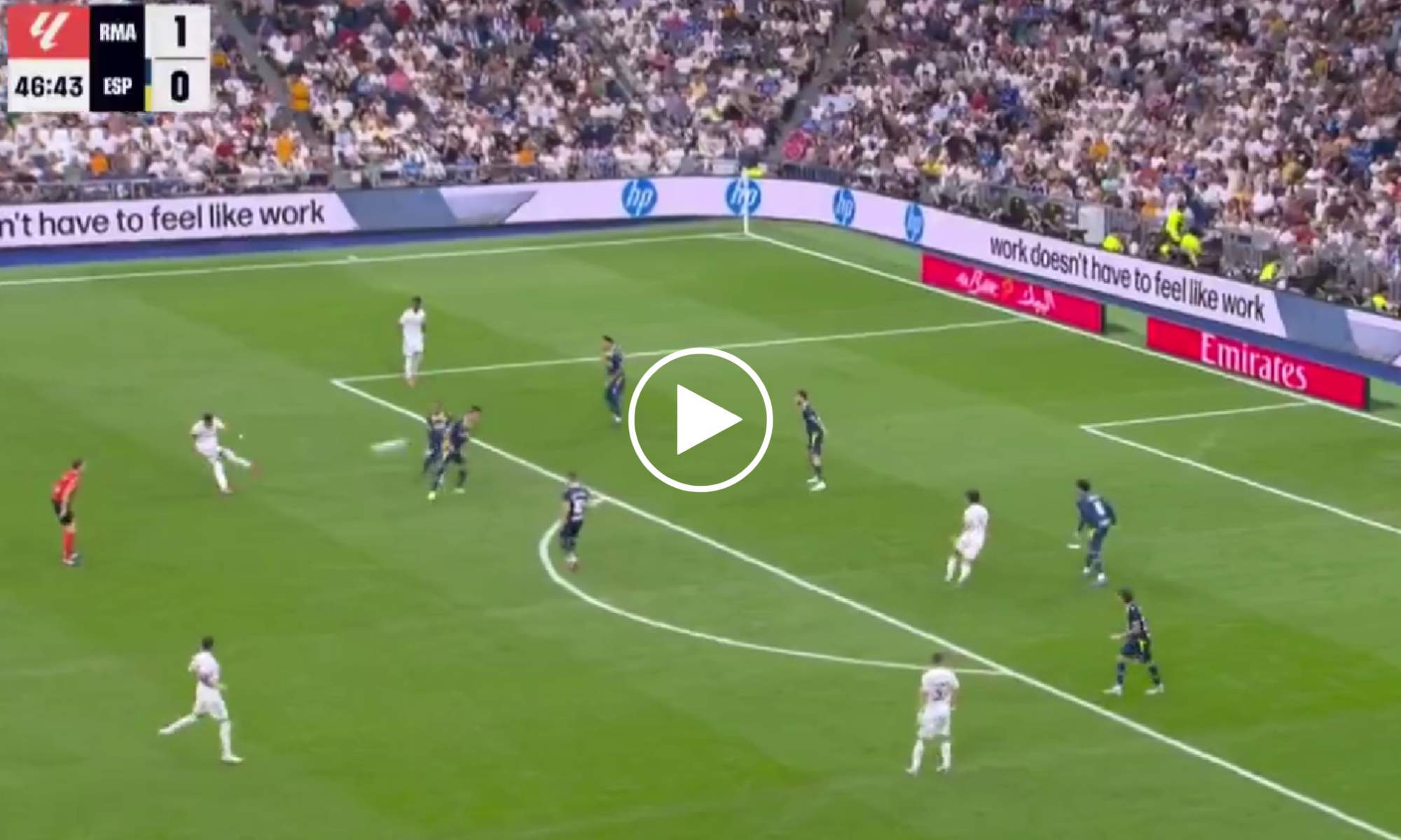 Mbappé amplía distancias en el marcador con un gran gol fuera del área