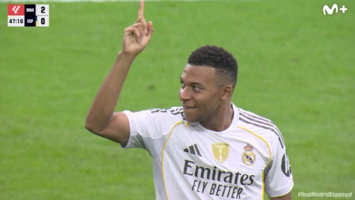 La celebración de Mbappé La celebración de Mbappé
