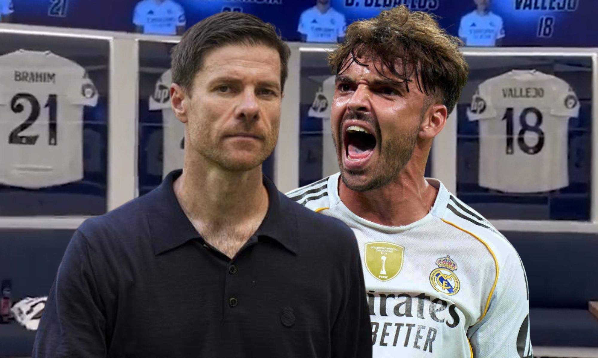 Xabi Alonso fue muy sincero con Asencio al acabar el partido en el Santiago Bernabéu