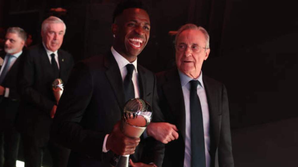 Florentino no olvida lo que pasó con Vinicius en el Balón de Oro.  Florentino no olvida lo que pasó con Vinicius en el Balón de Oro.