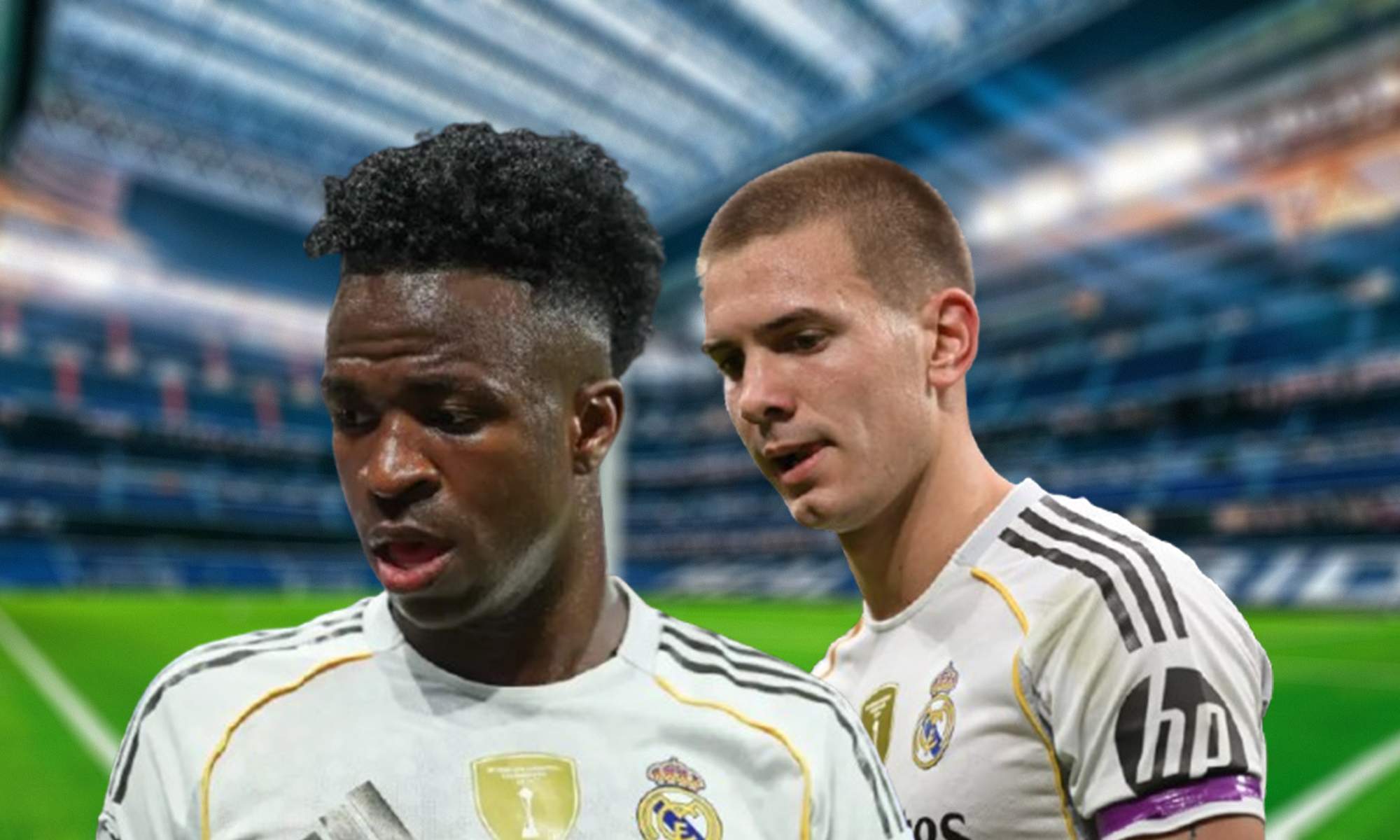 Vinícius Júnior, Franco Mastantuono y el Santiago Bernabéu. 