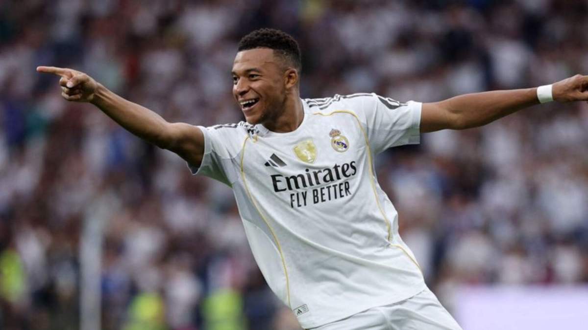 Mbappé celebrando su gol ante el RCD Espanyol Mbappé celebrando su gol ante el RCD Espanyol