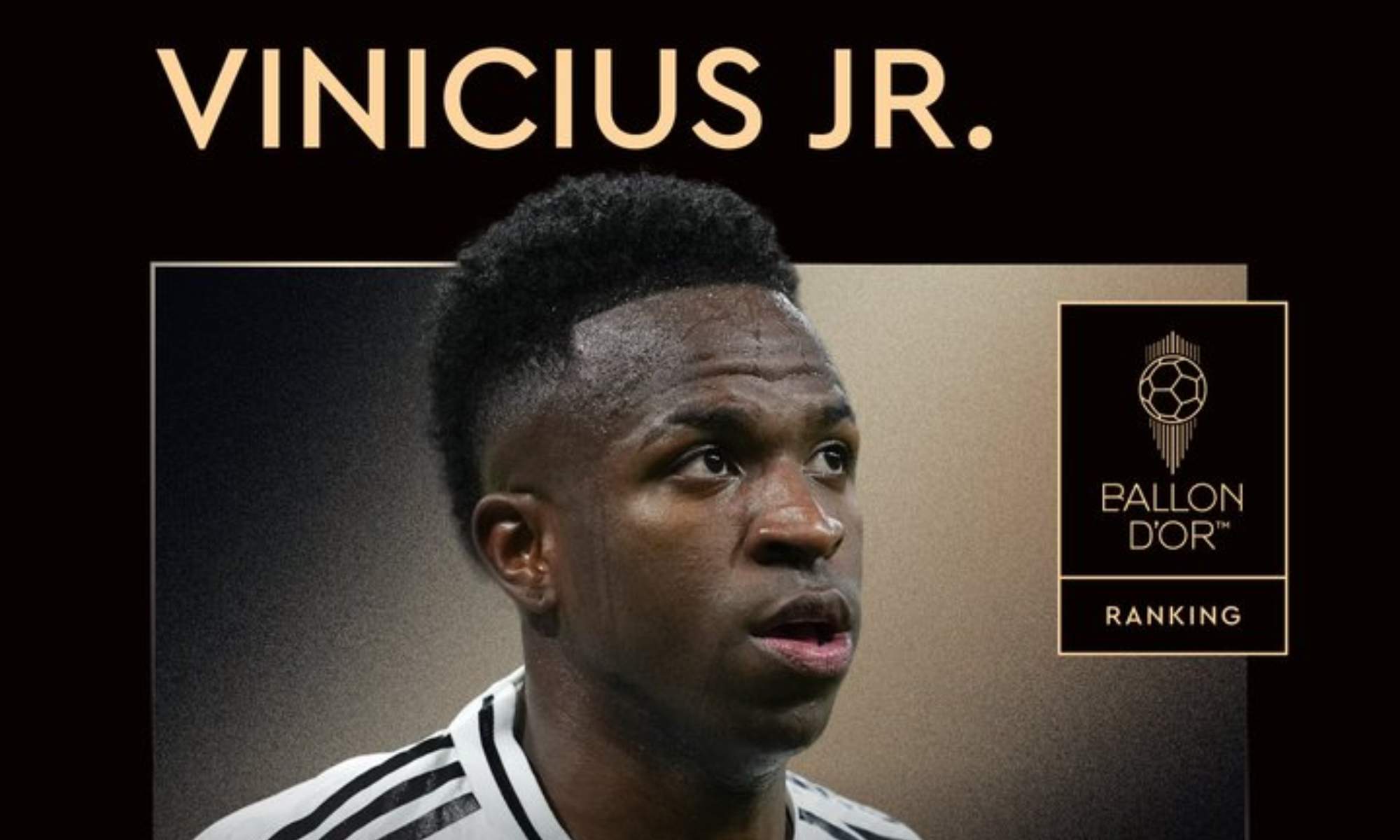 Vinicius, el número 16 en el Balón de Oro