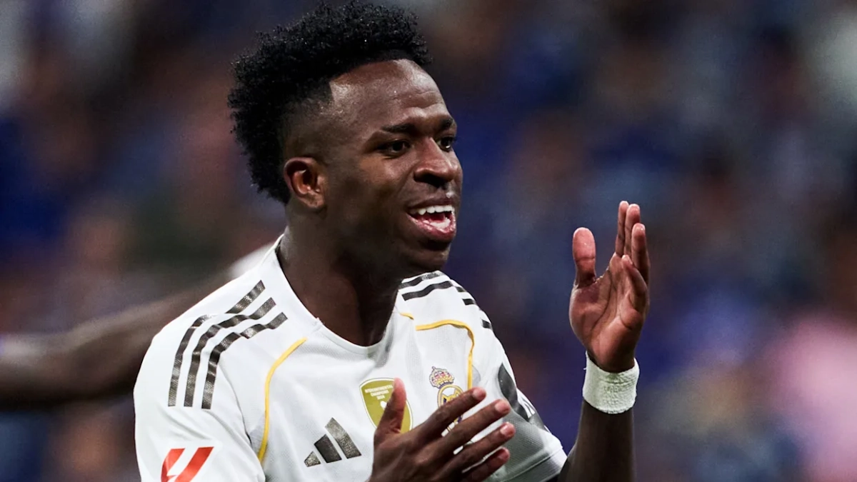 Vinícius Júnior jugando un partido con el Real Madrid. Vinícius Júnior jugando un partido con el Real Madrid.