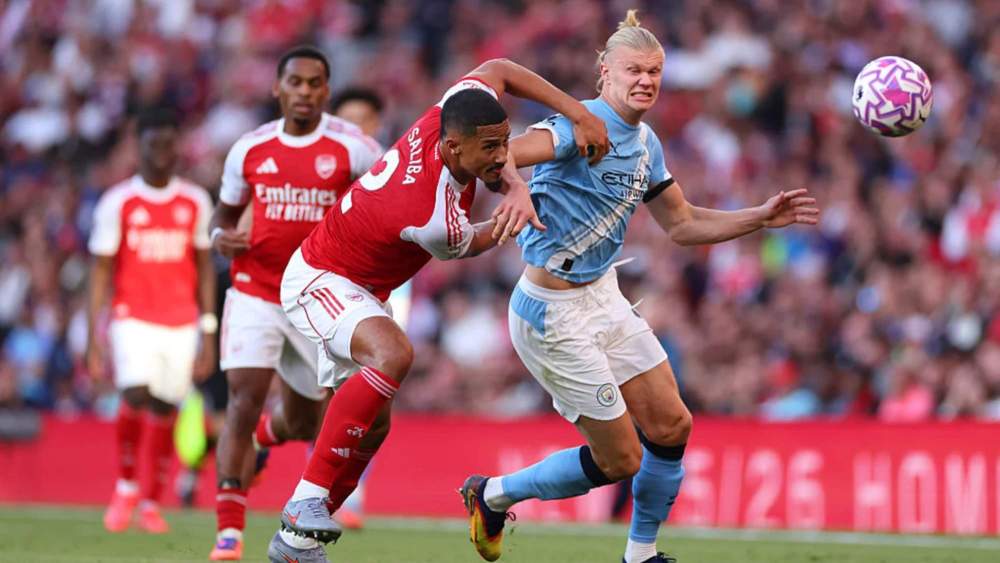 william saliba erling haaland