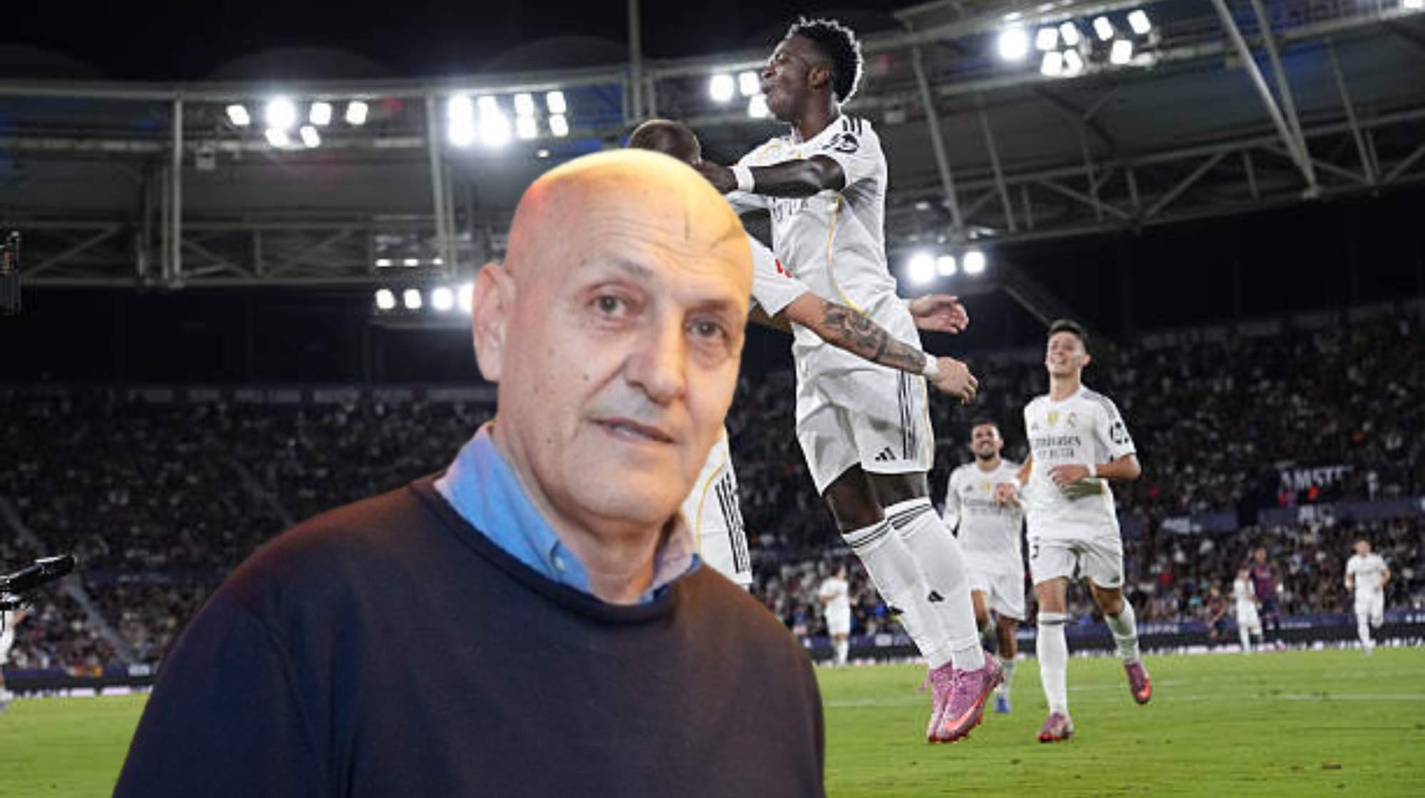 Coto Matamoros se rinde a Vinicius en DC. 