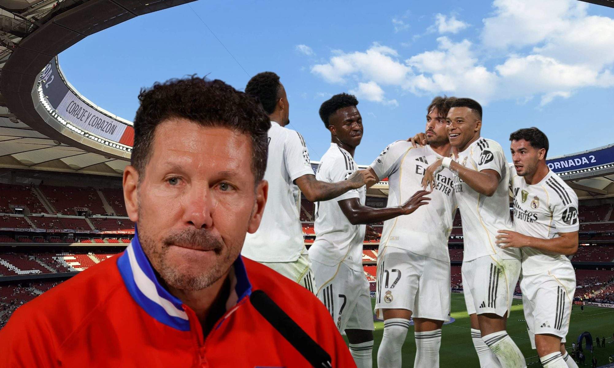 Simeone está preocupado con dos jugadores del Real Madrid