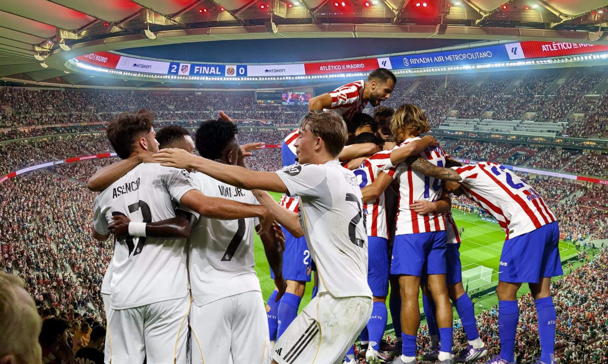 Resultados entre el Atlético y el Real Madrid