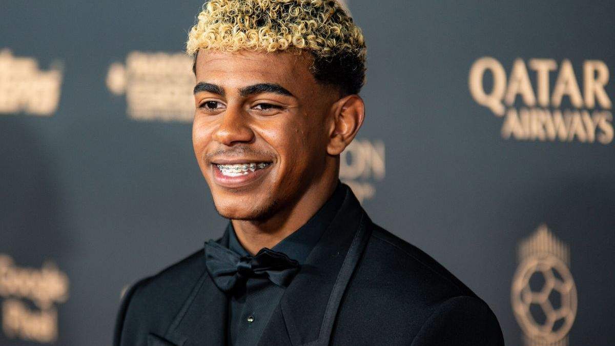 Lamine Yamal en la gala del Balón de Oro