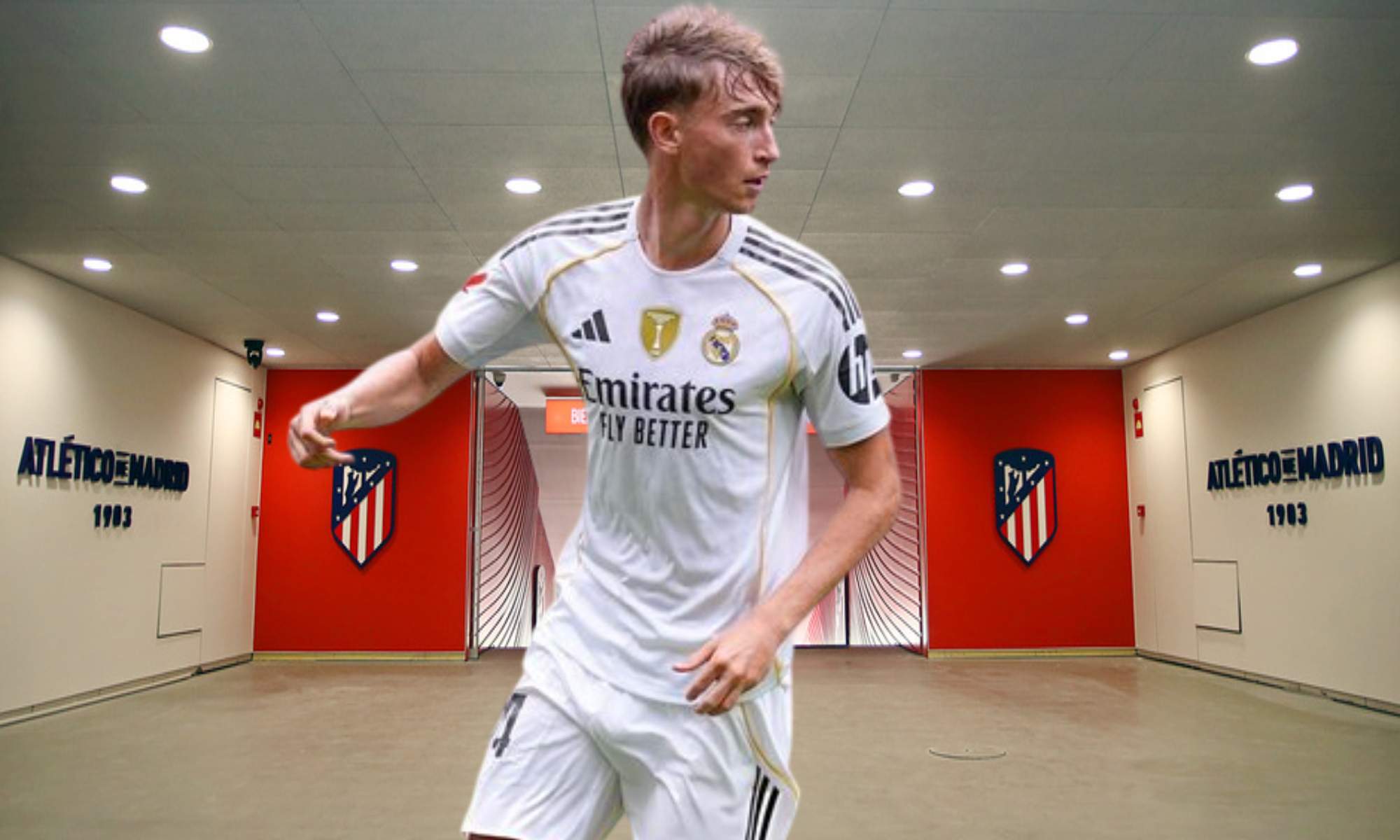 Dean Huijsen se fue muy enfadado del Metropolitano