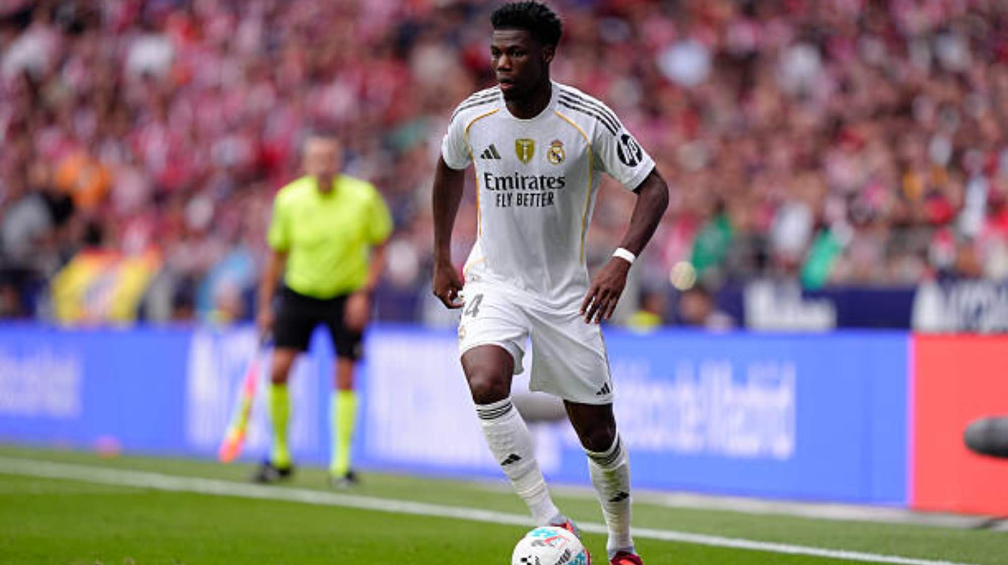 Aurelién Tchouaméni quedó en deuda por el derbi. 