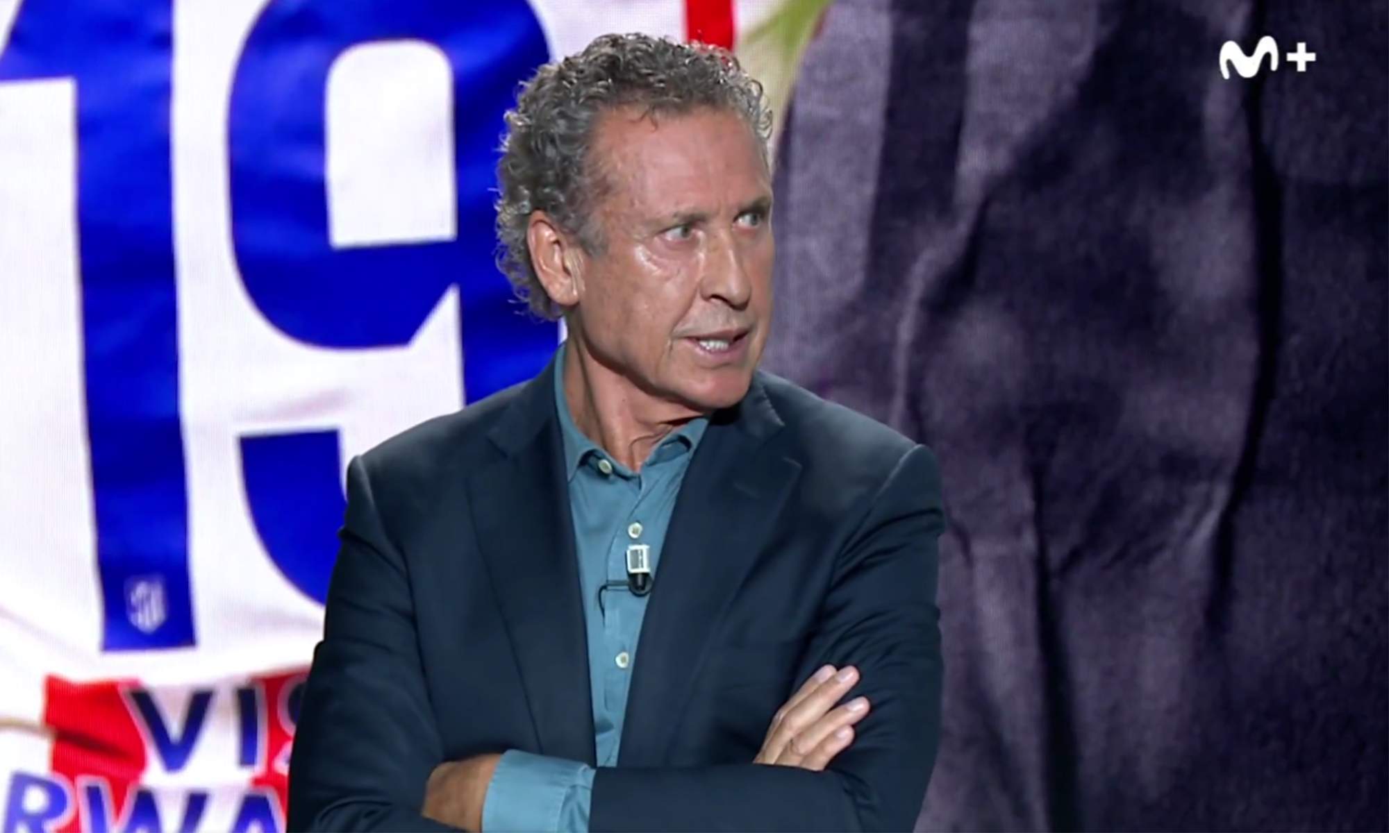 Jorge Valdano analizando lo ocurrido en el Atlético - Real Madrid.