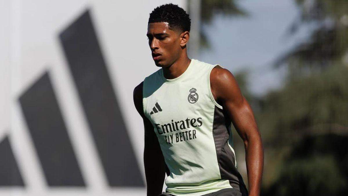 Bellingham ejercitándose en Valdebebas