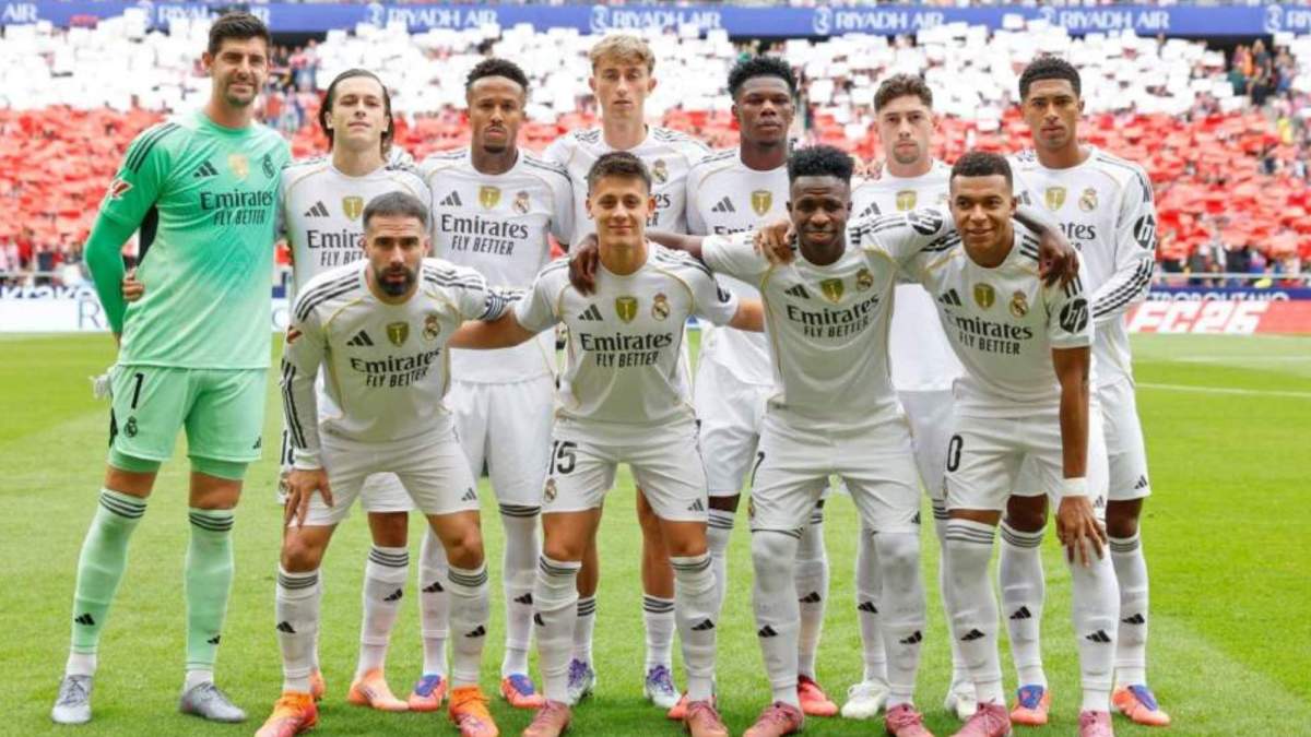 Once del Real Madrid en el Metropolitano