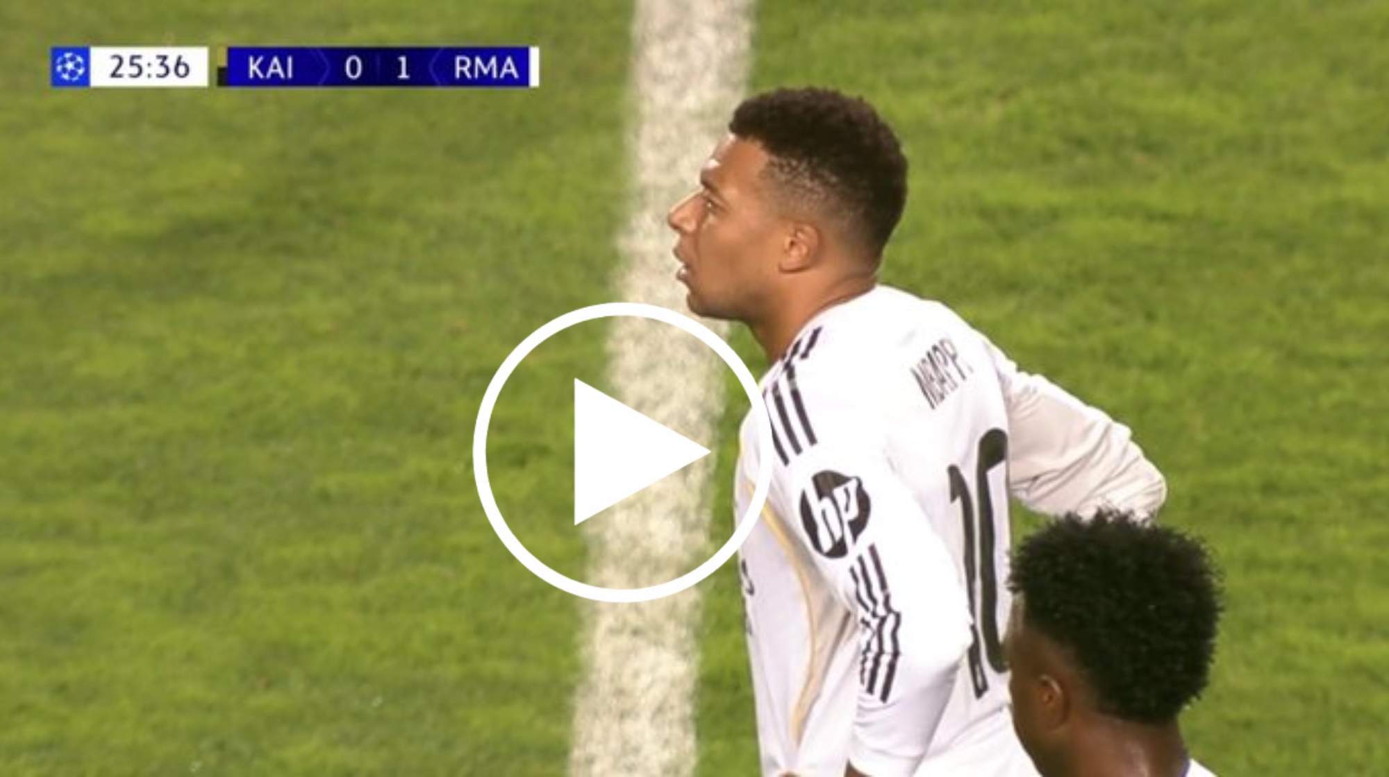 Gol de Mbappé, que sigue en racha. 