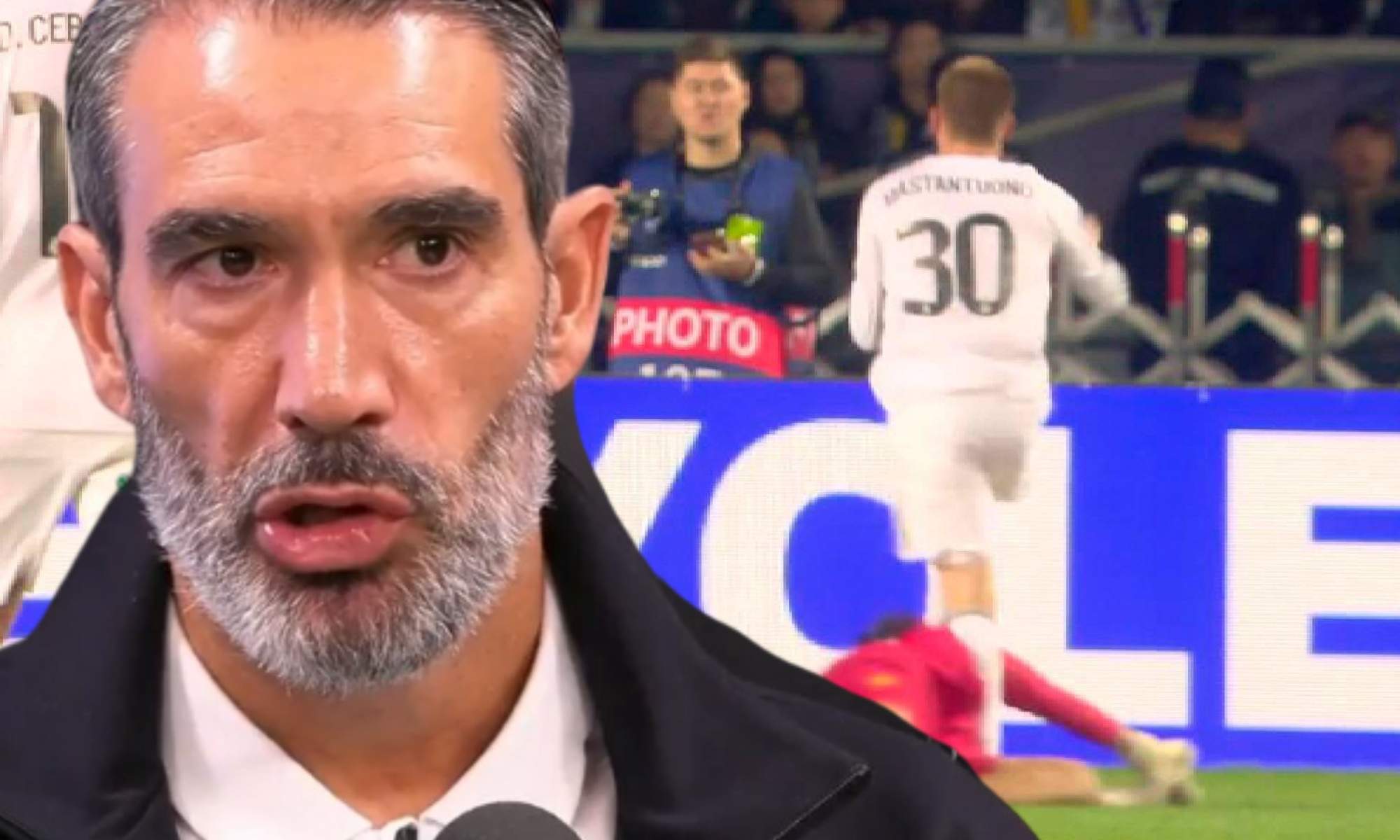 Fernando Sanz estalla tras el penalti a Mastantuono