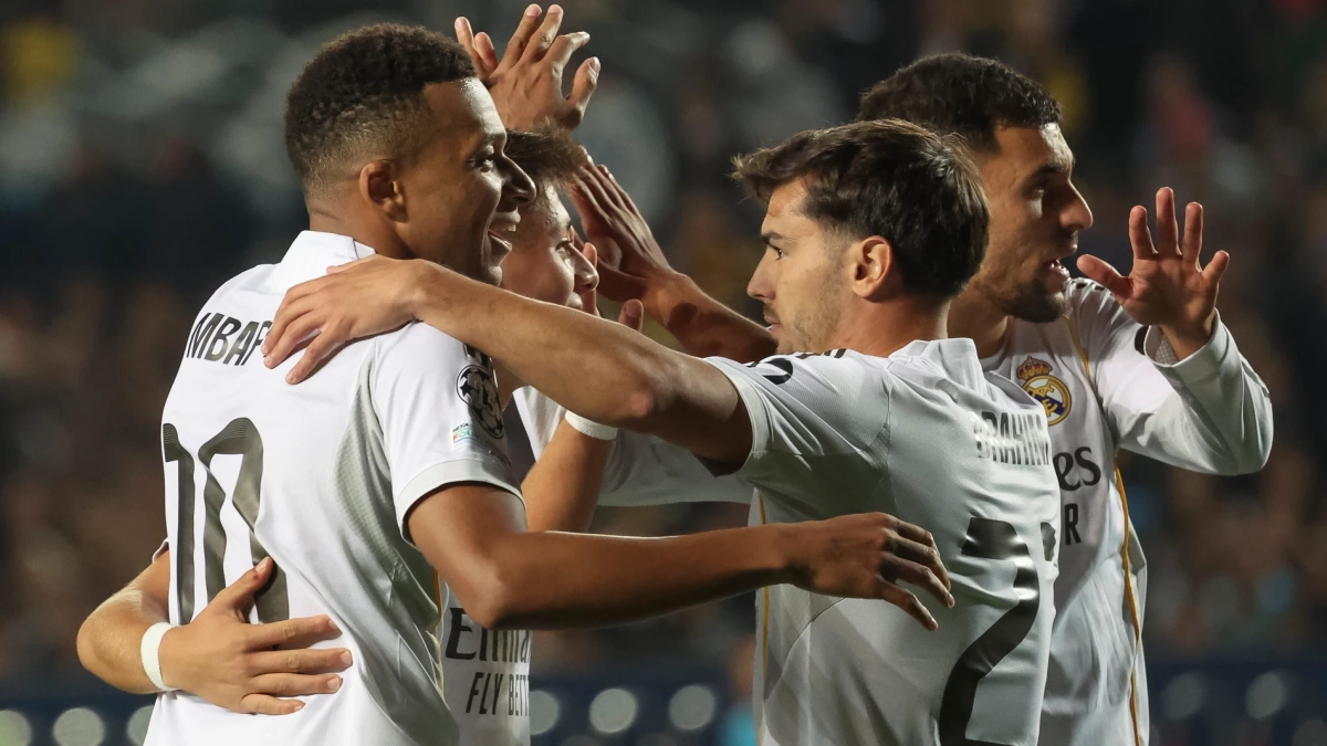 mbappe celebracion gol realmadrid kairat