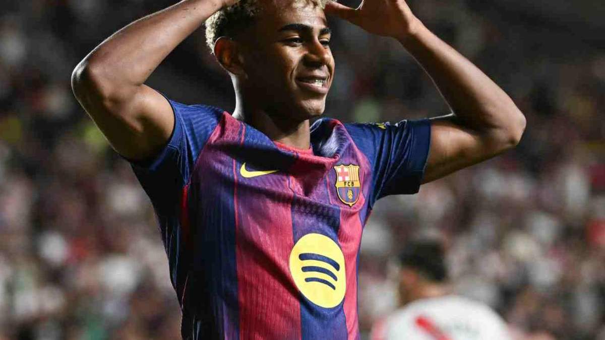 lamine yamal barcelona celebracion gol