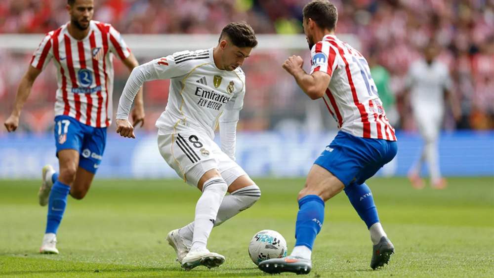 Fede Valverde jugó su último partido con el Madrid frente al Atlético.