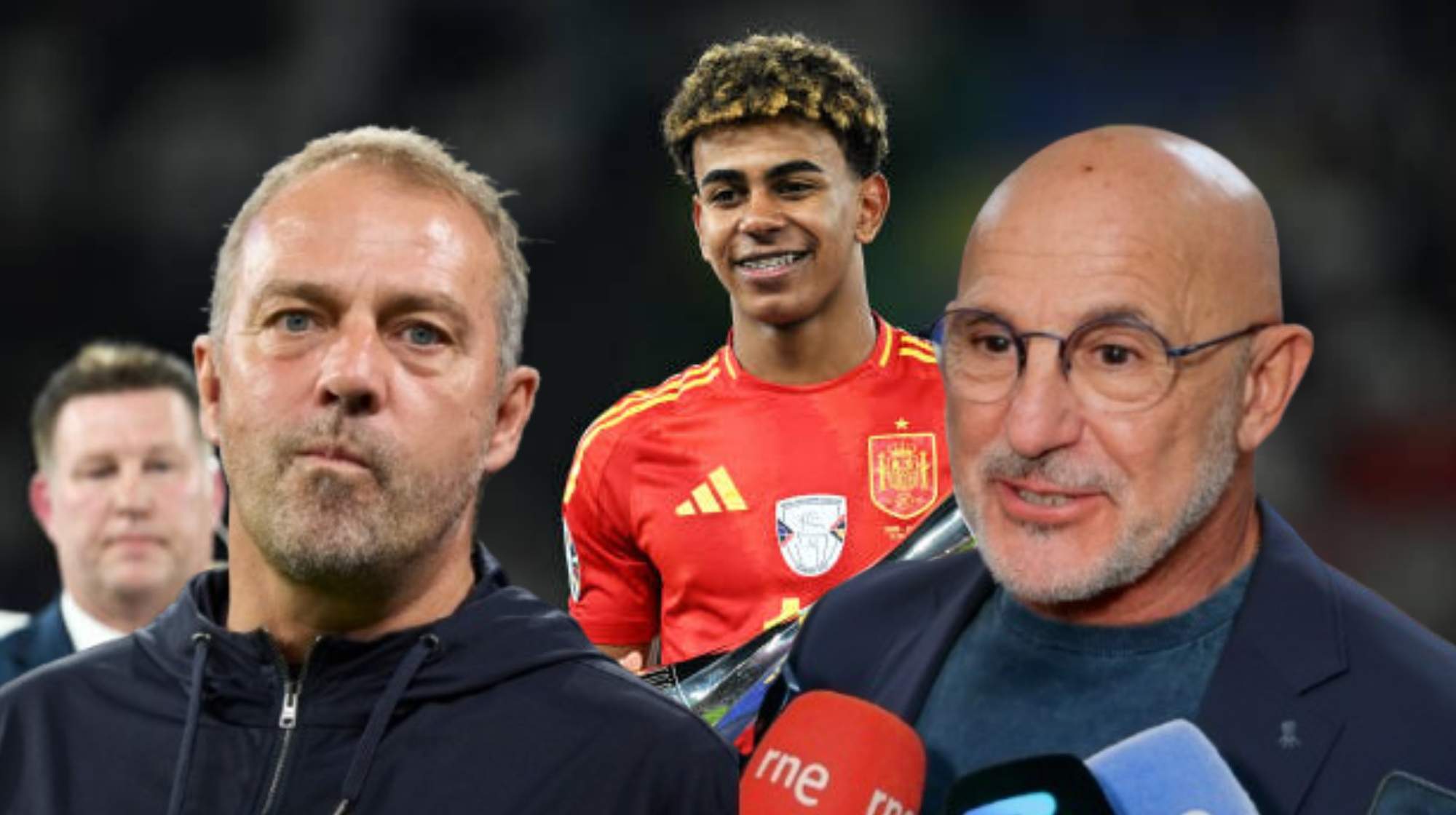 Nueva batalla Flick vs. De La Fuente por Yamal.