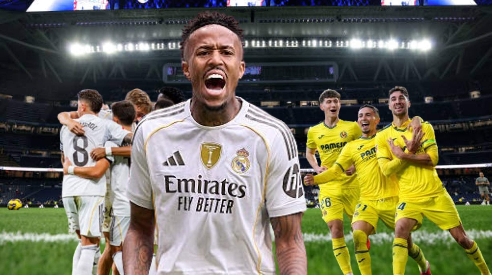 Militao comanda los cambios ante Villarreal. 