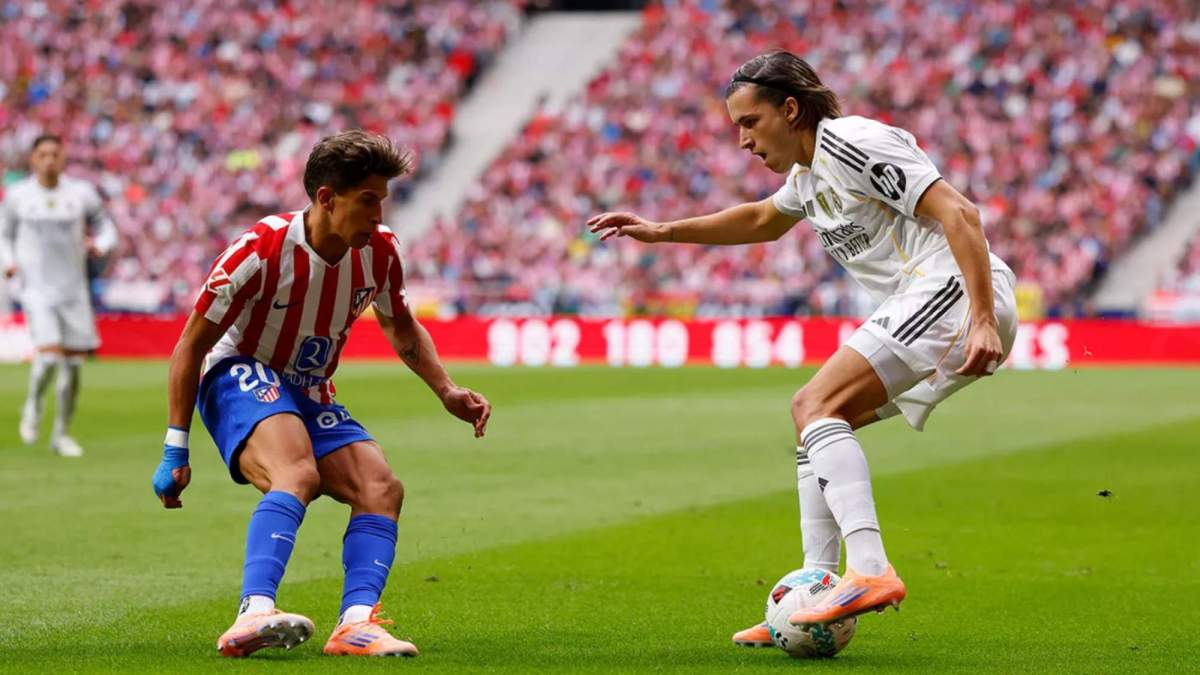 Carreras en el derbi ante el Atlético de Madrid Carreras en el derbi ante el Atlético de Madrid