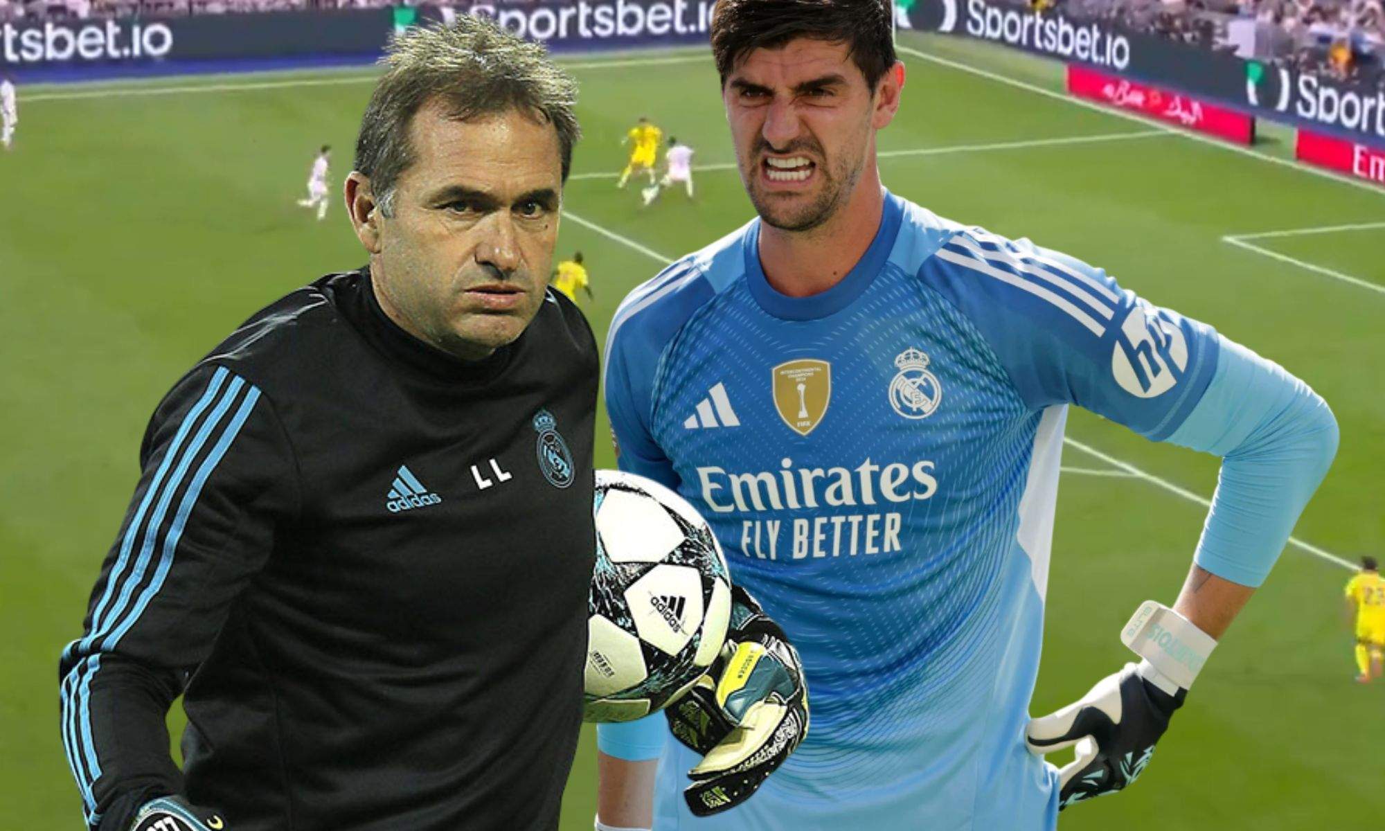 Thibaut Courtois sorprendió con un gesto dirigido a Luis Llopis