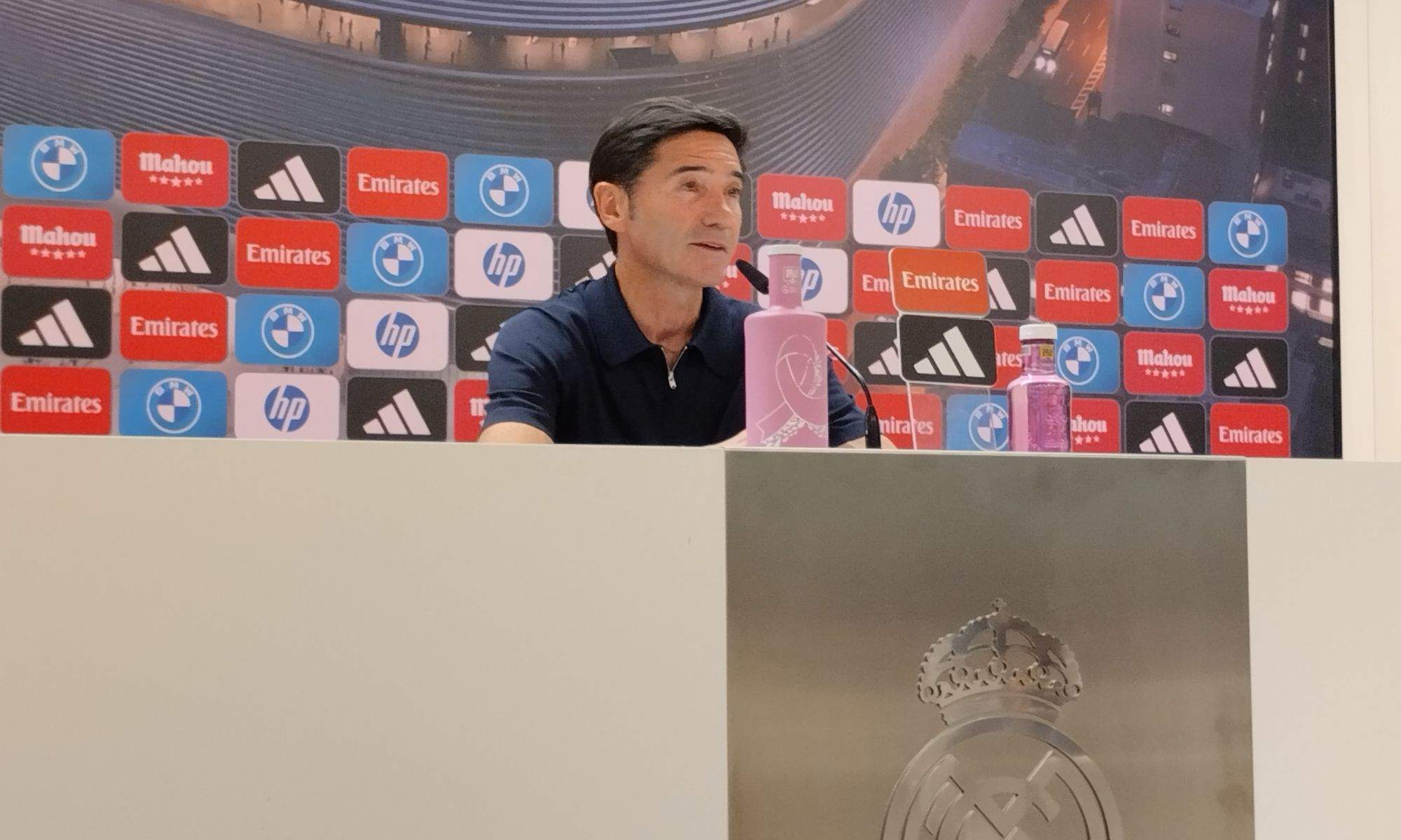 Marcelino García Toral compareció ante los medios después de su derrota en el Santiago Bernabéu