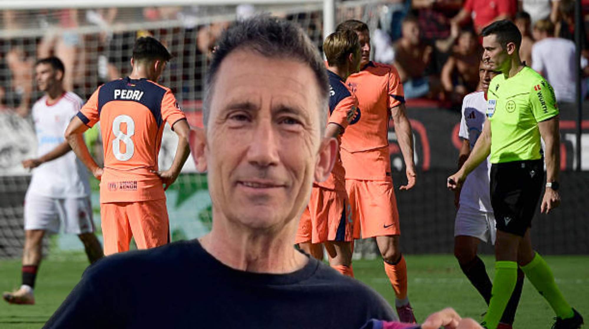 Carlos Martínez, cuestionado por su narración en Sevilla vs. Barcelona. 