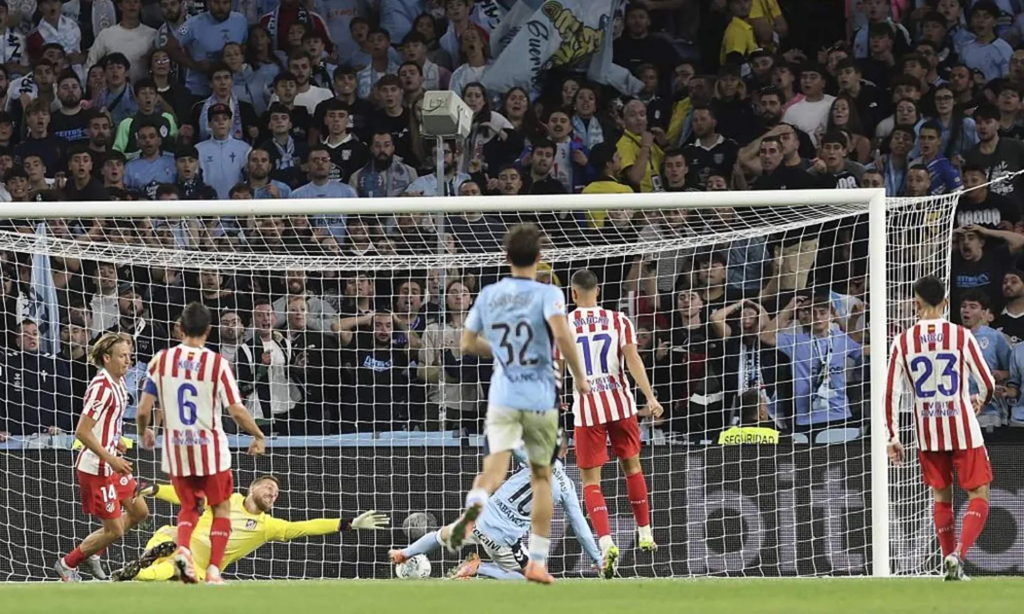 El Atlético se ha dejado dos puntos en su visita a Balaídos después de haber ganado hace ocho días al Real Madrid.