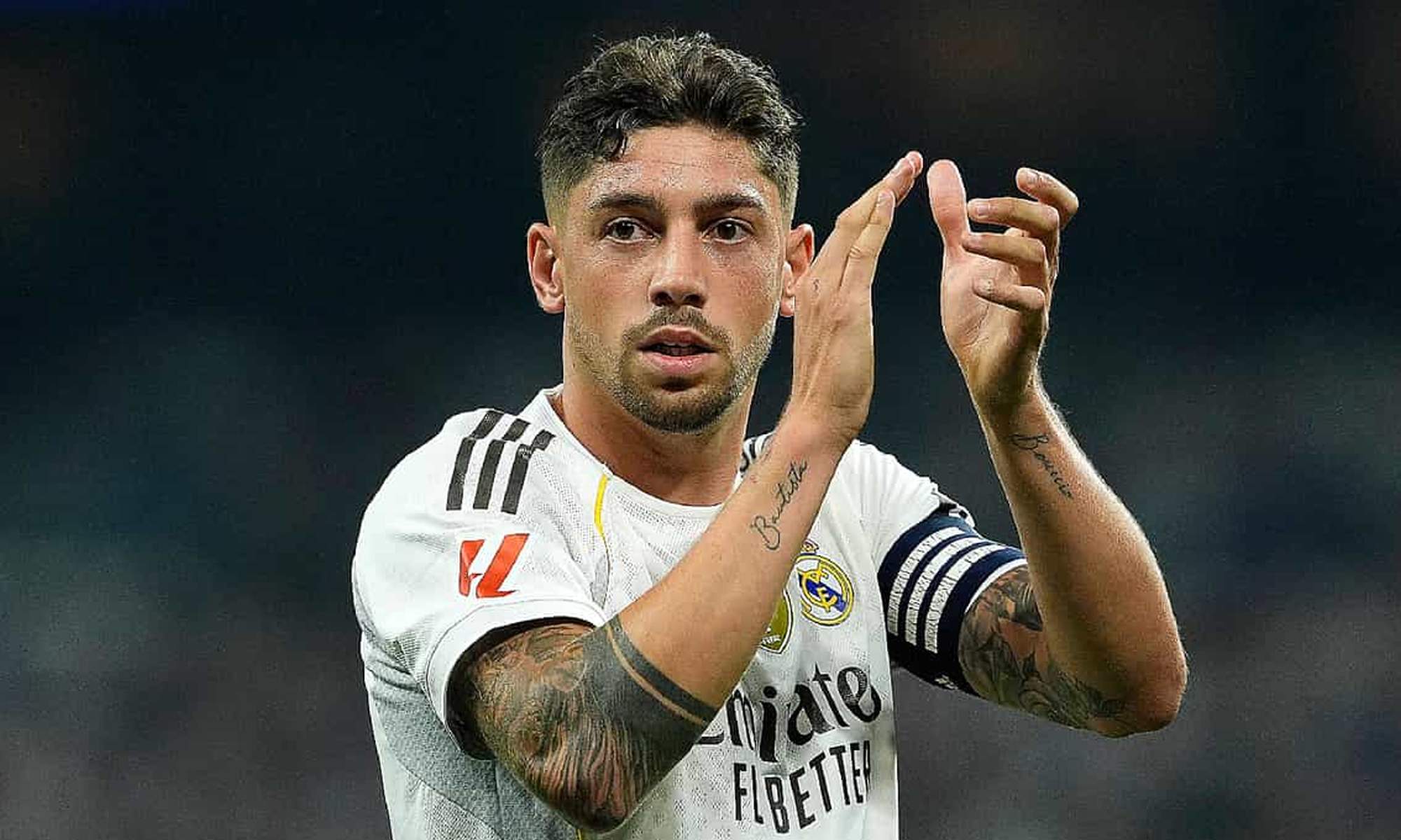 Fede Valverde en un partido del Real Madrid.
