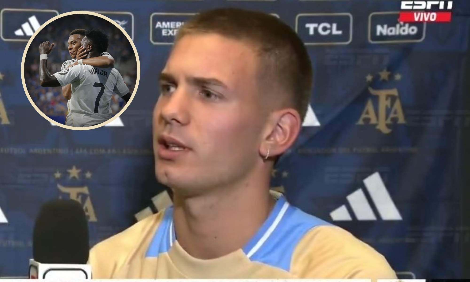 Franco Mastantuono ha sorprendido con el jugador que más le ha impresionado en el Real Madrid.