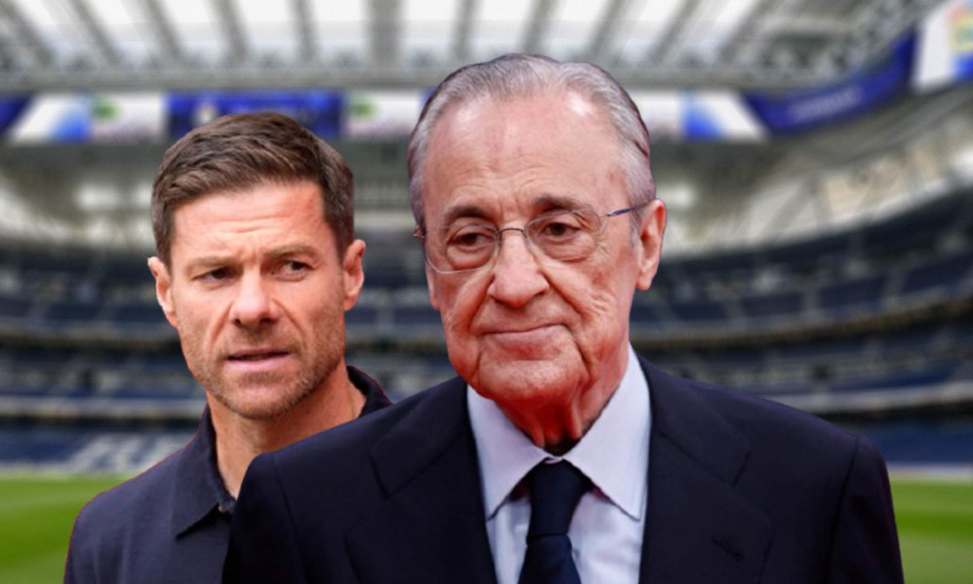 Florentino Pérez, Xabi Alonso y el Santiago Bernabéu.