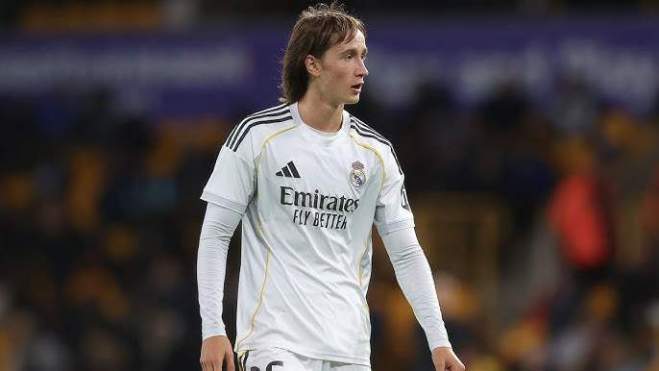 Joan Martínez disputando un partido con el Real Madrid. Joan Martínez disputando un partido con el Real Madrid.