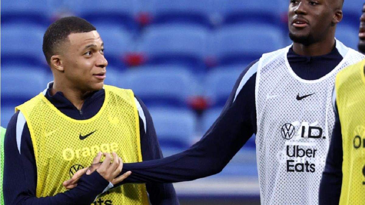 Kylian Mbappé e Ibrahima Konaté Kylian Mbappé e Ibrahima Konaté