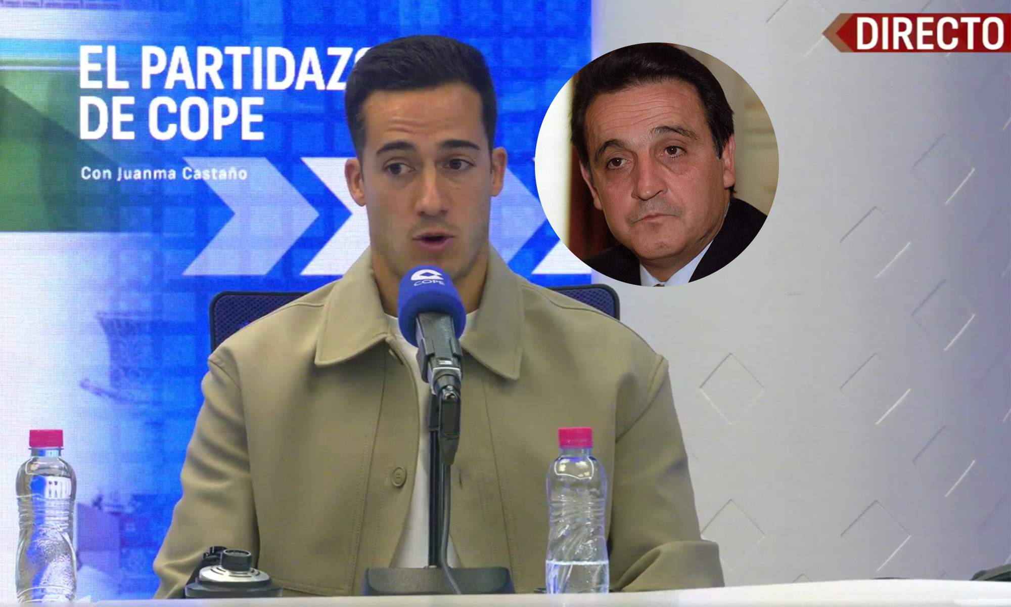 Lucas Vázquez en El Partidazo de COPE y Enríquez Negreira. Lucas Vázquez en El Partidazo de COPE y Enríquez Negreira.
