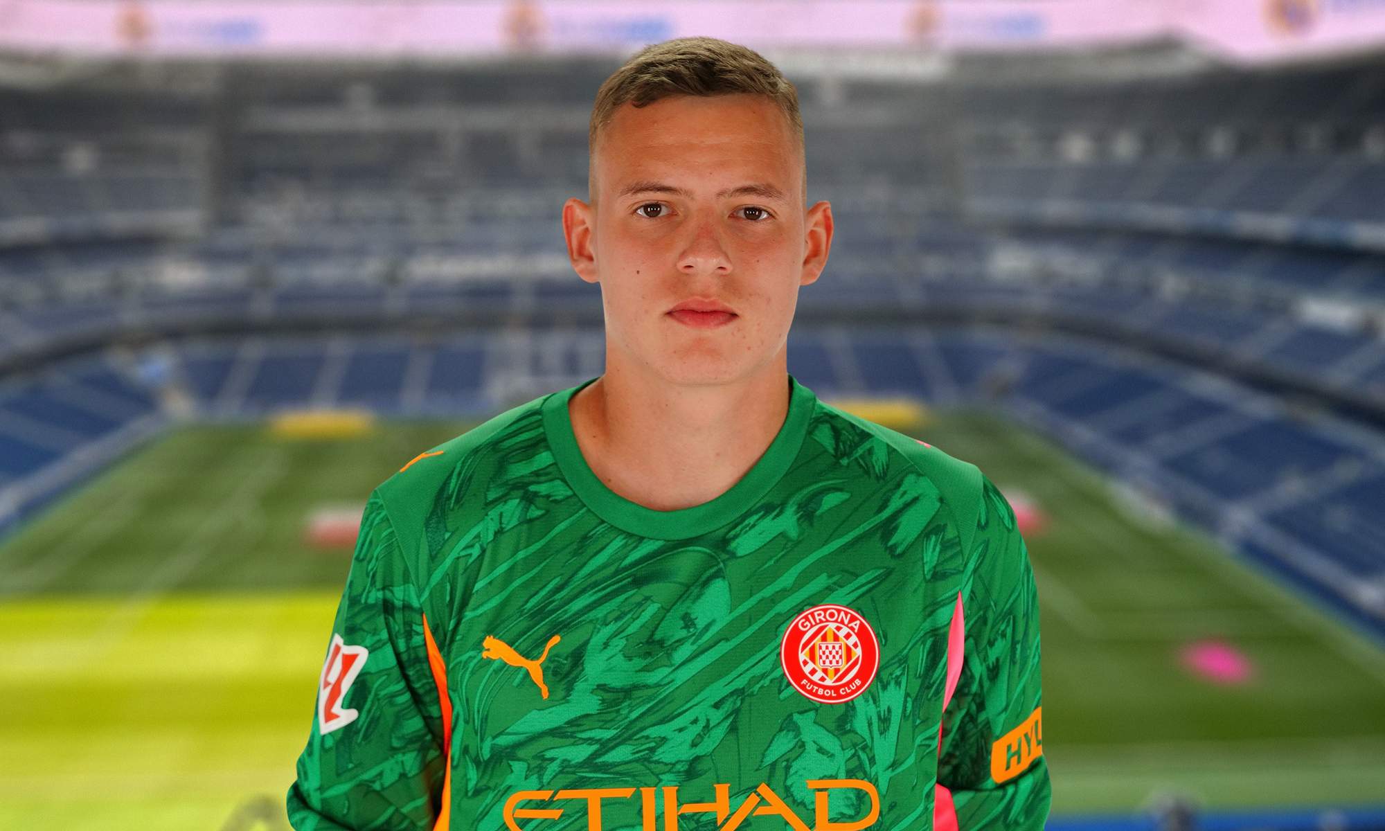 Vladyslav Krapyvtsov y el Santiago Bernabéu.