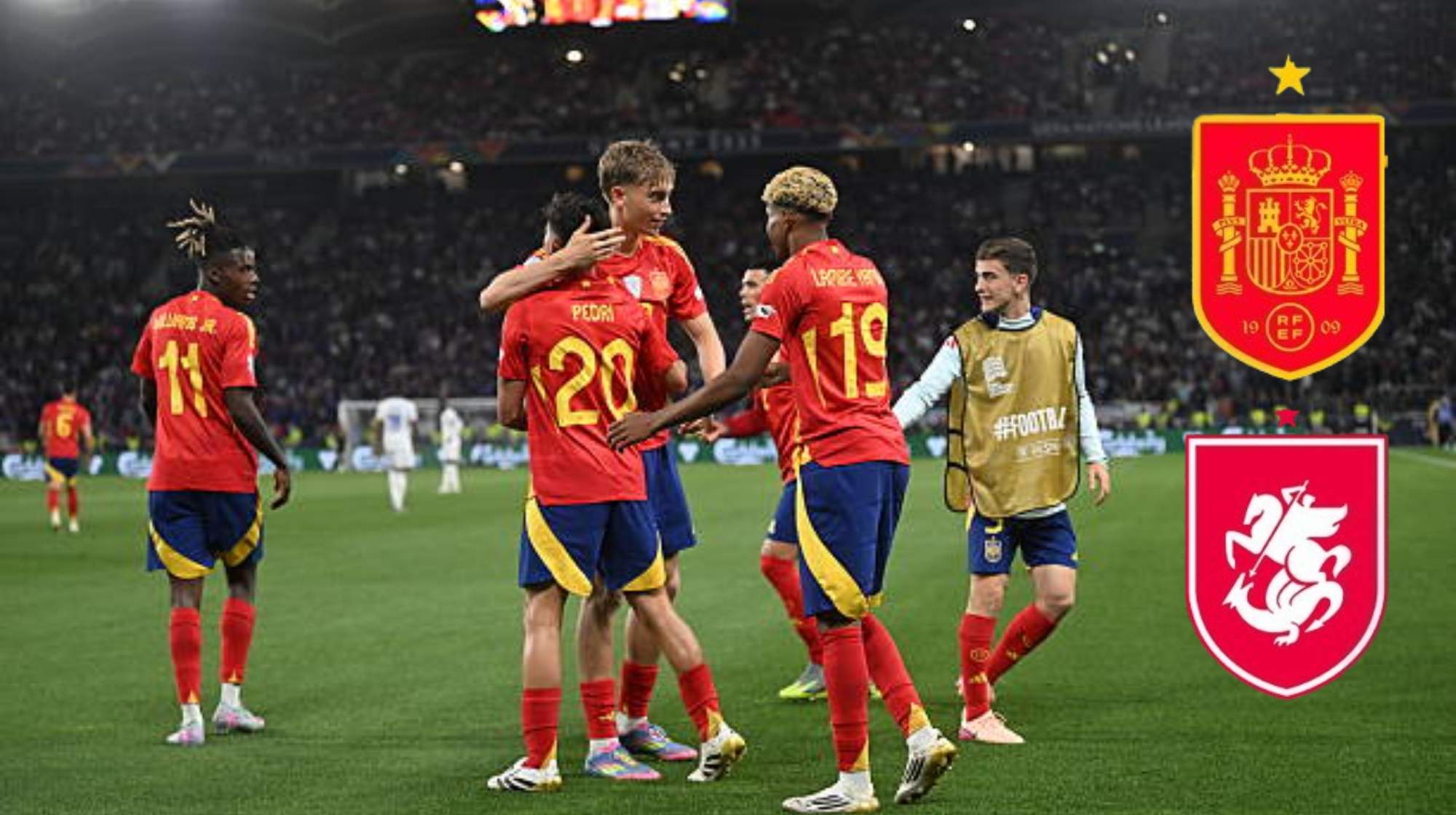 A esta hora juega España vs. Georgia.