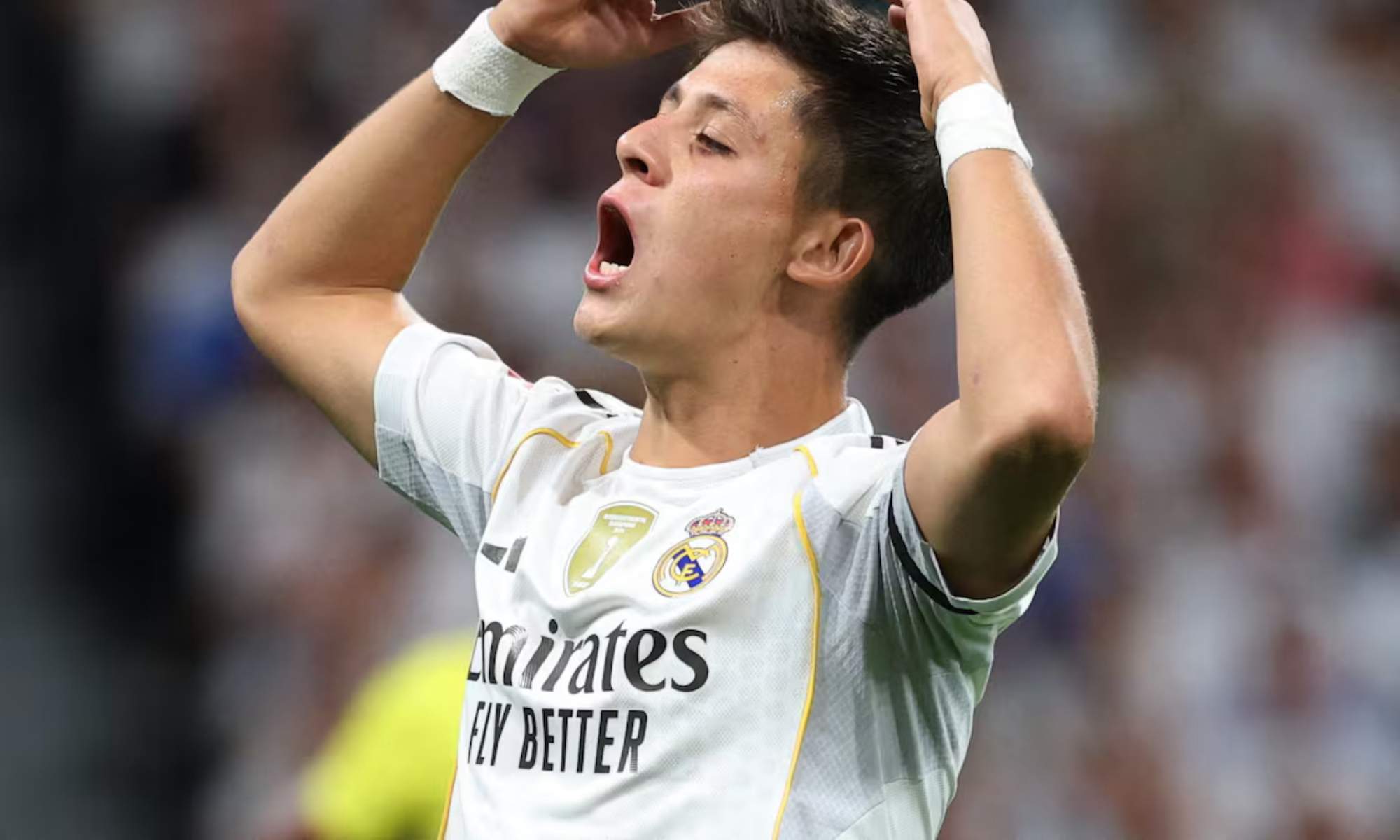 Arda Güler, durante un partido del Real Madrid de esta temporada.