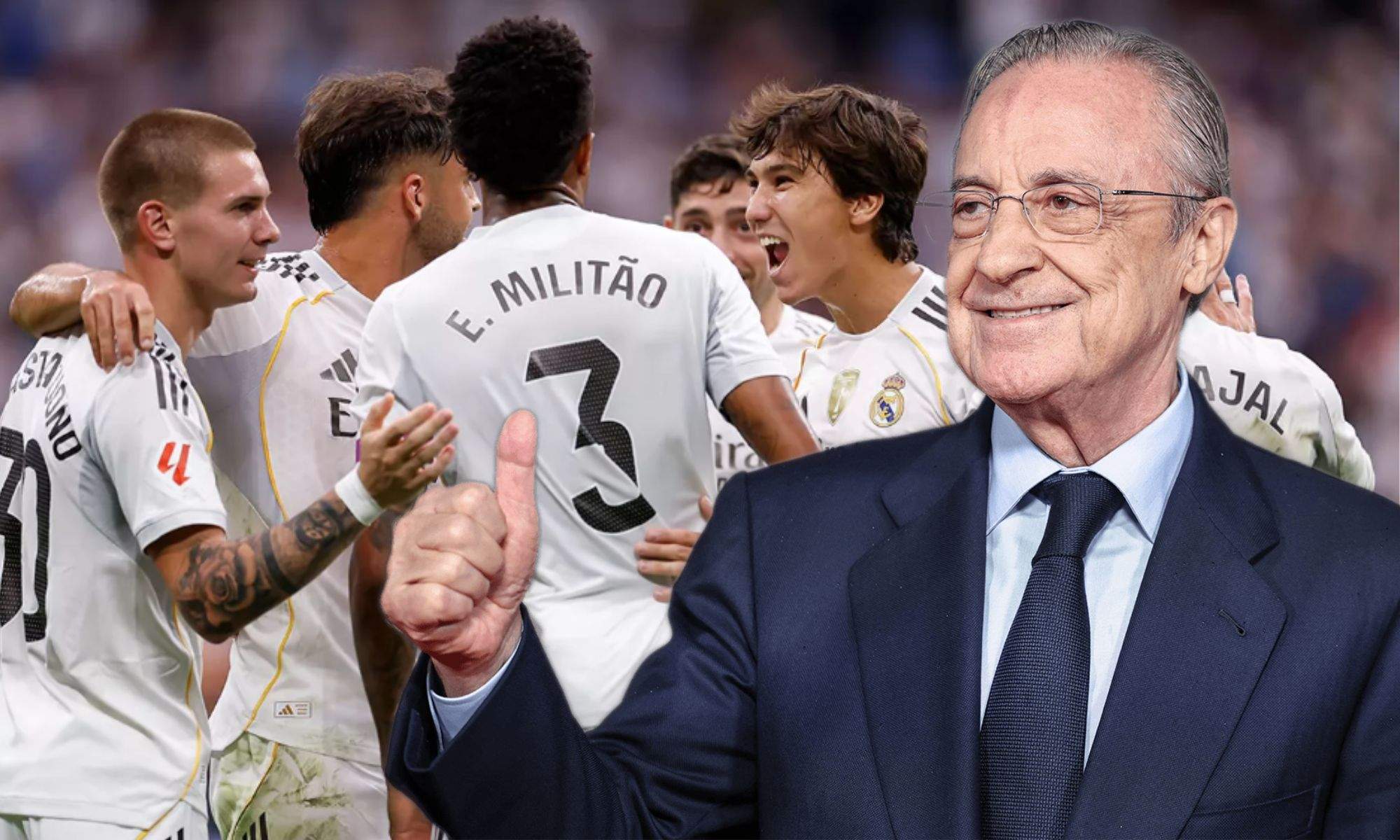 Florentino Pérez reacciona positivamente a la renovación de este exmadridista