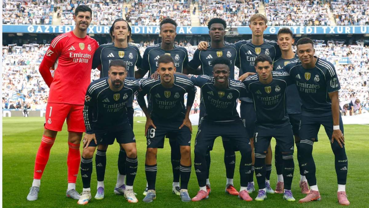 Once del Real Madrid contra la Real Sociedad Once del Real Madrid contra la Real Sociedad