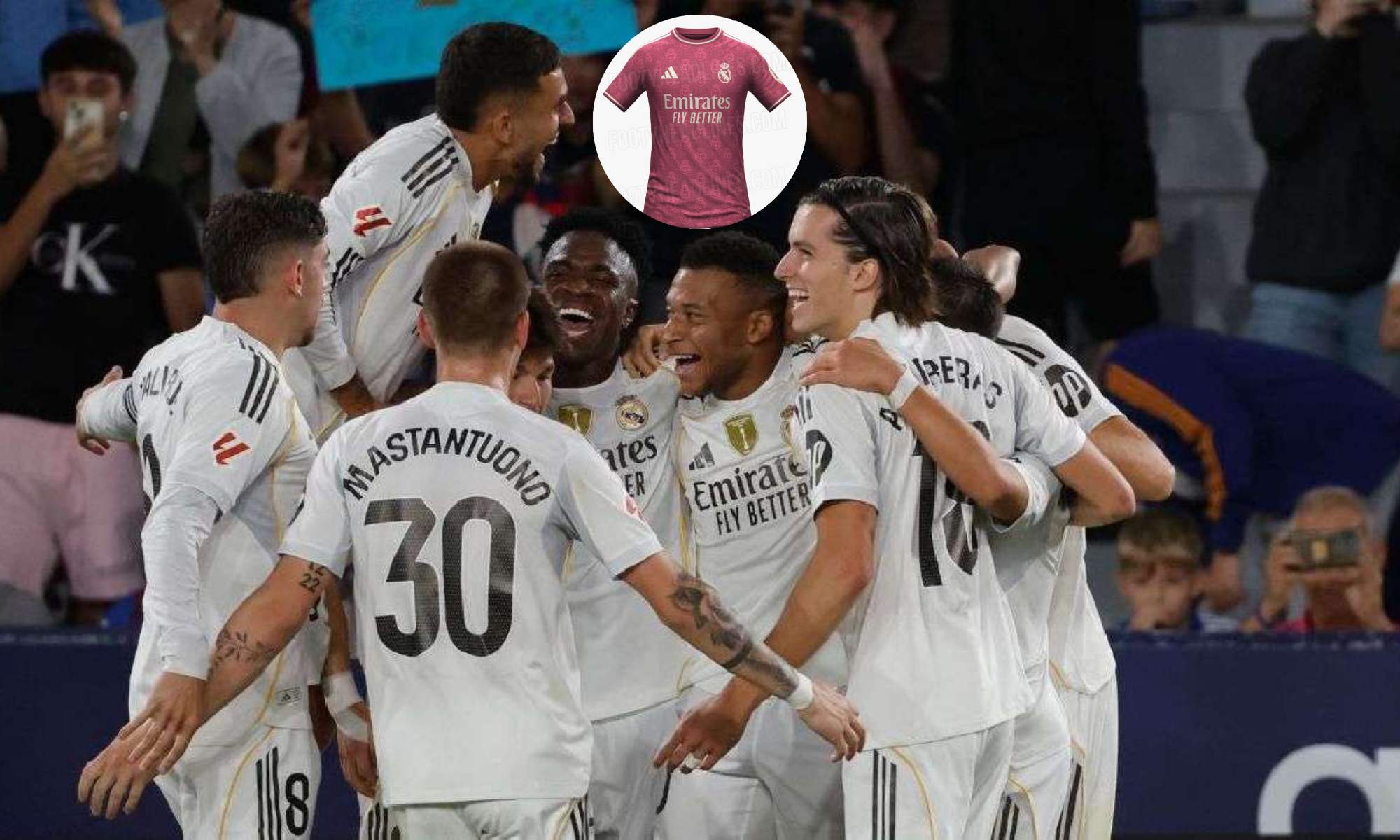 Real Madrid Equipación Rosa